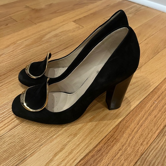 Geox Black Velvet Pumps - Picture 2 of 4